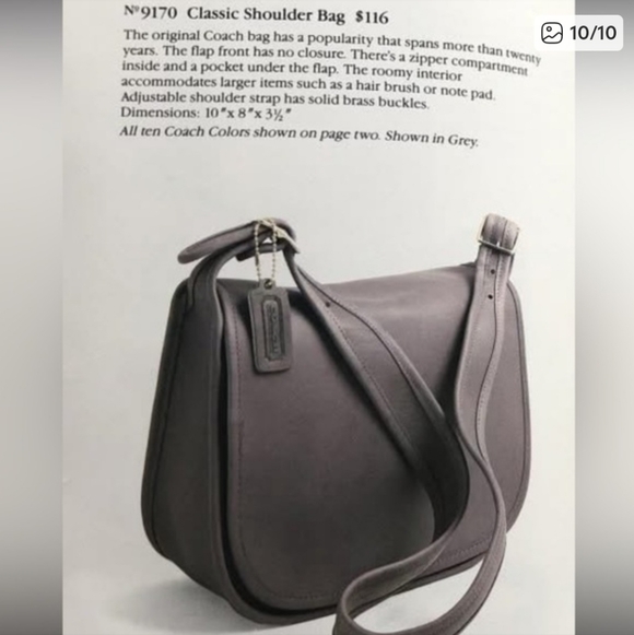 Vtg 1970's Coach Saddle Flap Bag - Picture 12 of 12